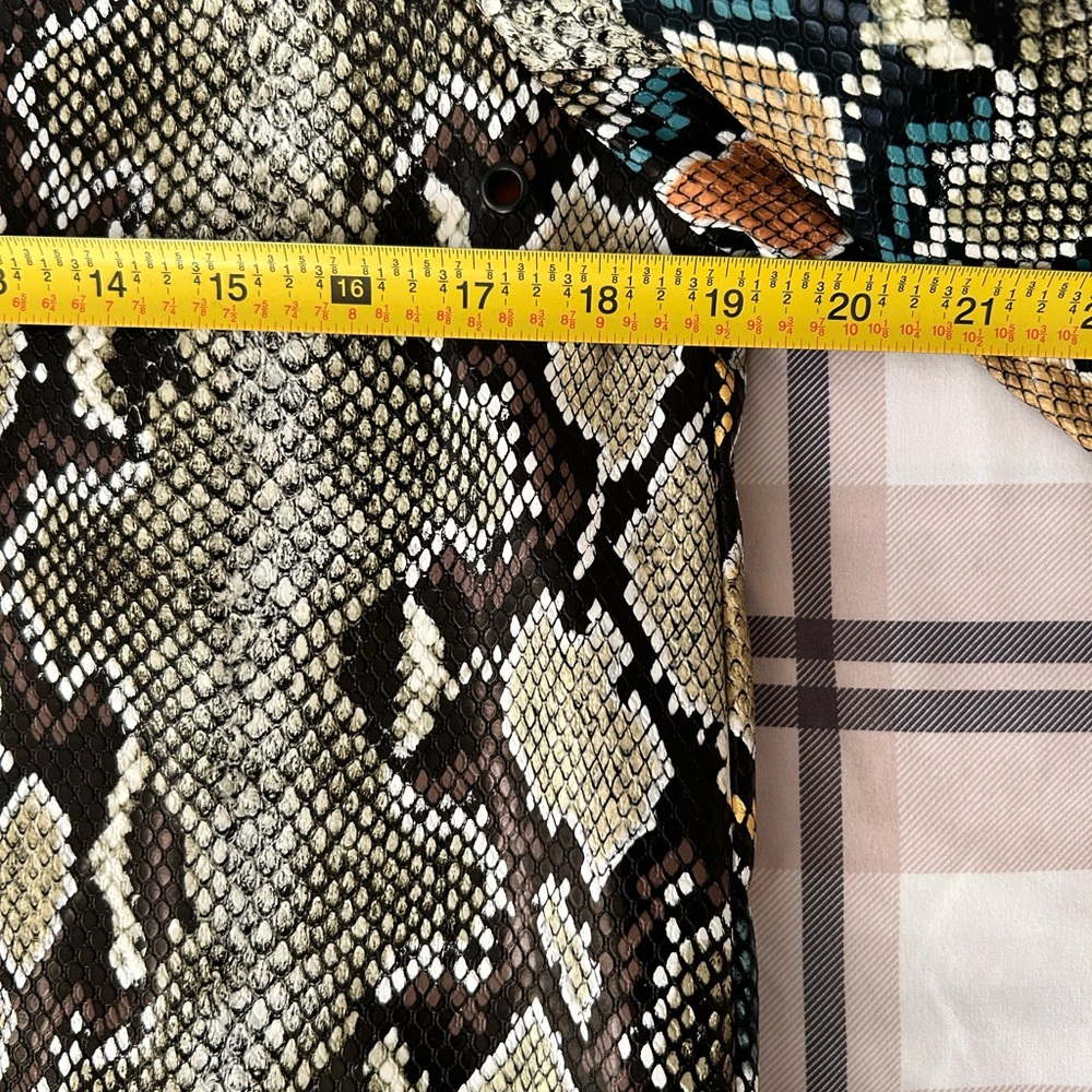 French Connection Snakeskin Print Trench Coat Lon… - image 5